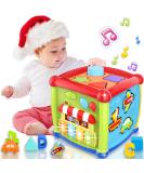 Amlgbtop baby toys from 1 year 6 in 1 motor cube children toys 1 year form sanger montess music montessori toy 6 9 12 18 months gift for 1 2 3 years of girls boys - Buy Online on SooperMarket.com