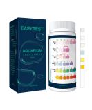 EASYTEST Aquarium Test Strips, Fish Tank Test Kit for 6 in 1 Freshwater Saltwater Monitoring Nitrate Nitrite Chlorine Carbonate Hardness pH 6 in 1 Aquarium test strips - Buy Online on SooperMarket.com