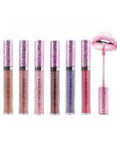 Liquid Glitter Lipstick Set - Waterproof Metallic Gloss for Teens & Women | 6PCS Diamond Shimmer Lip Color - Buy Online on SooperMarket.com