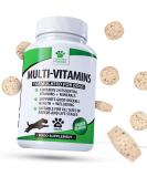 Furever Friendz Daily Multivitamin Dog Supplement - 120 Chewable Chicken Flavour Tablets Dog Vitamins and Supplements - 24 Nutrients Vitamins For Dogs Helps with Brain Heart & Joint Function - Buy Online on SooperMarket.com