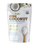 Essenzefruits Pure Organic Coconut Milk Powder - Premium Maltodextrin Free, No Sugar Added, Dairy Free, USDA Organic, Vegan, Keto & Paleo Friendly, No Additives, Pre Biotic Fibers, 27 Servings - 8 Oz - Buy Online on SooperMarket.com
