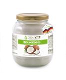GreatVita Organic Virgin Coconut Oil 1000ml - Premium Glass Jar for Cooking Baking Skin & Hair Care - Buy Online on SooperMarket.com