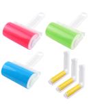6-Pack Reusable Washable Lint Rollers - Portable Sticky Roller for Furniture Carpets & Clothing - Eco-Friendly & Foldable with Cover - Buy Online on SooperMarket.com