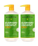 Alaffia Everyday Coconut Hydrating Body Lotion 64 Fl Oz (2 Pack) | Moisturizing Coconut Oil for Soft & Supple Skin | Normal to Dry Skin Support - Buy Online on SooperMarket.com