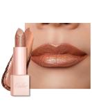 Oulac Moisture shine lipstick bronze shimmering lipstick with shiny surface creamy texture lip care lipstick for moisturizing lips vegan (06) Precious moment (PG06) Precious moment - Buy Online on SooperMarket.com