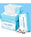 HOMERHYME Facial Tissue: 600 Count Biodegradable Makeup Remover Wipes - Ultra-Soft, Lint-Free, Unscented - for Travel Skincare & Personal Cleansing (6 Pouch) - Buy Online on SooperMarket.com