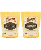 Bob's Red Mill Millet Flour - Gluten Free Whole Grain Flour - 20oz Resealable Pouch (Pack of 2) - Buy Online on SooperMarket.com
