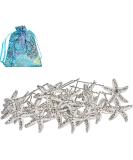 Jaciya 18 Pack Bride Crystal Rhinestone Starfish Hair Pin Hair Jewelry Hair Accessories Women Headwear Headdress for Beach Themed Wedding Party Hair Clips for Women Silver - Buy Online on SooperMarket.com