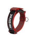 Julius-K9 100HA-K-R-2015 Color & Gray K9 neck band with a handle safety closure and logo 40 mm*38-53 cm adjustable red-gray with a handle 40 mm (38-53 cm) red-gray - Buy Online on SooperMarket.com
