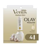 Gillette Venus Radiant Skin Pearl Powder Olay razor moisturizer refills, 4ct, White 4 Pearl Powder Refills - Buy Online on SooperMarket.com