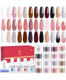 Buy Lavender Violets Dip Powder System - 20 PCs French Nail Starter Kit with Base & Top Coat for Perfect Manicure | Acrylic Powder Color for Nail Art - Buy Online on SooperMarket.com