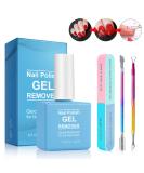 Quick Gel Nail Polish Remover Set | Shape N Buff & Cuticle Pusher | Effortless 2-5 Min Removal | Colorful Nail Care Essentials - Buy Online on SooperMarket.com