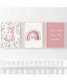 Pompom Prints Set - Scandi Boho Rainbow Nursery Decor (8x10 Inch J) - Buy Online on SooperMarket.com