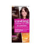 L'Oreal Paris Ammonia-Free Semi-Permanent Hair Dye 400 Dark Brown Glossy Hair Colour 28 Shampoos Casting Cr me Gloss - 1 Application - Buy Online on SooperMarket.com