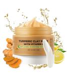 Turmeric & Vitamin C Clay Face Mask for Dark Spots | Blackhead Remover & Deep Cleansing Facial Mask 4.2OZ - Buy Online on SooperMarket.com