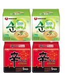 Nong Shim SHIN Ramyun Soon Veggie & Original Korean Ramen Noodles Mix Bundle (Pack of 20) HALAL Soon Veggie x 10 & Original x 10 - Buy Online on SooperMarket.com