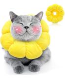HYLYUN RACK RAMP CAT adjustable hencerow cat collar soft sunflower cat restoring collar collar for cats small dogs after operation and injuries m yellow - Buy Online on SooperMarket.com