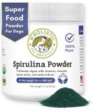 Wholistic Pet Organics Spirulina for Dogs: Organic Spirulina Powder Superfood Dog Multivitamin - Nutrient and Mineral Rich Spirulina Supplement - 4 Oz - Buy Online on SooperMarket.com