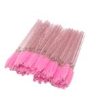 Rofitbest Disposable Crystal Eye Brush Lash Spoolies Eyebrow Brush Pink Brush Mascara Wands Eyelash Mascara Brushes Eye Lash Applicator Brush (50 PCS) - Buy Online on SooperMarket.com