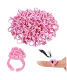 RosewineC 100 PCS Glue Rings Lash Glue Holder Glue Ring Cups Lash Glue Rings Glue Rings for Eyelash Extensions Quick Blossom Pigment Holders Disposable Finger Hand Beauty Tools for Eyelash Extension - Buy Online on SooperMarket.com