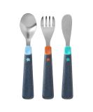 Tommee Tippee Big Kids Stainless Steel First Cutlery Set Rounded Edges Chunky Handles 12m+ single - Buy Online on SooperMarket.com