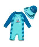 BONVERANO Baby Boys Dinosaur Swimsuit | Long Sleeve UPF 50+ Toddler Bathing Suit | 12-18 Months - Buy Online on SooperMarket.com