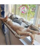 CLKHOWL Large Cat Window Perch Hammock Seat - Safety Resting Bed for Indoor Cats | Heavy-Duty Suction Cups, Breathable Mesh, Washable, Durable Frame - Buy Online on SooperMarket.com