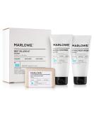 MARLOWE Best Sellers Kit | No. 203: Body Scrub Soap, Men's Facial Cleanser & Moisturizer Set - Buy Online on SooperMarket.com
