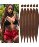 Xusuperb 30 Pre-Stretched Auburn Braiding Hair Extensions - 6 Pack Soft Yaki Kanekalon Rasta Braids (Color 30#) - Buy Online on SooperMarket.com