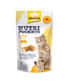Gimcat Nutri Pockets Cheese - Crispy cat snack with creamy filling and functional ingredients - 1 bag (1 x 60 g) 60 g (1 Pack) cheese - Buy Online on SooperMarket.com