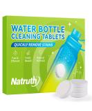 NATRUTH Water Bottle Cleaning Tablets 20Pack Bottle Clean Tablet Individually Packed for All Stainless Steel Plastics and Glass Drinking Containers - Buy Online on SooperMarket.com