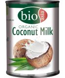 Buy Bioasia Organic Coconut Milk (18% Fat) - Vegan Gluten-Free Lactose-Free | Perfect for Cooking Baking Desserts & Cocktails (3 x 400 ml) - Buy Online on SooperMarket.com