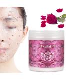 Rose Moisturizing Jelly Mask with Hyaluronic Acid | DIY Esthetician Spa Facial Peel Off Mask - Buy Online on SooperMarket.com