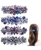 4 PCS Hair Barrettes for Women Ladies  Flower Crystal Rhinestones Barrettes Pearl Spring Hair Clip Accessories Women Fashion Ponytail Holders Barrettes for Daily Wear Mothers Day Gifts 4 Count (Pack of 1) - Buy Online on SooperMarket.com