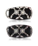 Kytpyi Magic Elastic Beaded Hair Comb Slides - 2 PCS Double Sided Clips for Women & Girls | DIY Hair Styling Accessories for Daily Life - Buy Online on SooperMarket.com