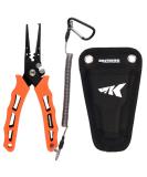 KastKing Cutthroat 7 inch Fishing Pliers, 420 Stainless Steel Fishing Tools, Saltwater Resistant Fishing Gear, Tungsten Carbide Cutters, 7'' Split Ring Nose, Orange A: 7'' Split Ring Nose - Orange - Buy Online on SooperMarket.com