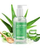 100% Pure Aloe Vera Gel - 280ml Natural Moisturizer for Face Body & Hair | Soothing After Sun Lotion for Dry Skin & Sunburn - Buy Online on SooperMarket.com