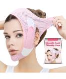 Double Chin Reducer Face Slimming Strap V Line Lifting Face-belt Chin Strap For Women and Men Tightening Skin Preventing Sagging Pink - Buy Online on SooperMarket.com