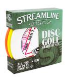 Streamline Discs 3-Disc Premium Disc Golf Starter Set - Assorted Colors and Models - Buy Online on SooperMarket.com