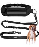 Edipets Dog Running Lead Waist Belt Hands Free Anti-strain Reflective Walking Training with your Dogs 160-220 cm (Black) - Buy Online on SooperMarket.com