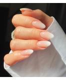 24 Pcs Press on Nails Medium, Sunjasmine Almond Fake Nails with Nail Glue, Pink White Gradient False Nails with Designs Acrylic Nails Glue On Nails for Women Almond Pink White Gradient - Buy Online on SooperMarket.com