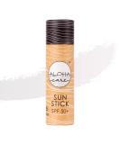 Aloha Sun Stick SPF 50+ (White) Sunscreen Stick Sun Block Stick for Face Sunscreen SPF 50 for Surfing Great Sun Cream for Kids & Outdoor Sports Sunscreen Plastic Free Packaging 20g - Buy Online on SooperMarket.com