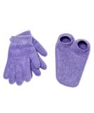 NatraCure Moisturizing Gel Booties and Gloves Set - (for Dry Skin, Dry Hands, feet, Cracked Heels, cuticles, Rough Skin, Dead Skin, use with Your Favorite lotions) - 155/175-LAV/RET - Color: Lavender - Buy Online on SooperMarket.com