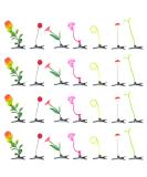 RP Remarkable Power 28 Pack Bean Sprout Hair Clips & Flower Hairpins for Women & Girls - 7 Style Barrettes Set - Buy Online on SooperMarket.com