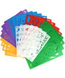 25 Pcs Stencil Drawing Kit for Kids | Plastic Stencils with 400+ Shapes | Fun Birthday Gift for Boys and Girls - Buy Online on SooperMarket.com