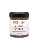 Premium Aleppo Pepper by SPICE + LEAF - Vegan Kosher Preservative Free Red Middle Eastern Mild Pepper Flakes, 3.5 oz - Buy Online on SooperMarket.com