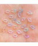 100 PCS 3D Lips Charms Kawaii Nail Rhinestones - Valentine's Day Nail Art Decoration - Buy Online on SooperMarket.com