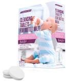 Baby Water Bottle Cleaning Tablets - 30 Pack Natural Cleaner for Milk Bottles & Tumbler - Eco-Friendly & Individually Packed - Buy Online on SooperMarket.com