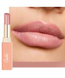 Oulac Nude Pink Lipstick - Moisture Shine Hydrating Lipstick & Tinted Lip Balm for Dry Lips Medium Coverage Lip Colour | Juicy Look Glossy Finish Vegan Cruelty-Free Tenderness (14) - Buy Online on SooperMarket.com