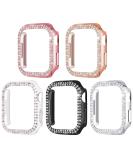 Surace 45mm Case Compatible with Apple Watch 8 & 7 Case Bling Cover Diamond Bumper Protective Case Replacement for Apple Watch Series 8 Series 7 45mm 5 Packs Rose Gold/Pink/Black/Silver/Clear Rose Gold/Pink/Black/Silver/Clear Series 7/8 45mm - Buy Online on SooperMarket.com